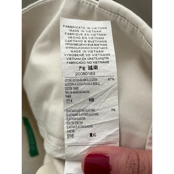 EUC United Colors Of Benetton Womens Beige Pleated Mini Skirt - Picture 5 of 7